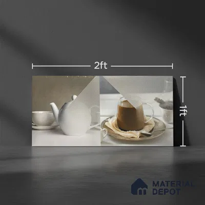 Kitchen Wall Tile TL 05411 C Bistro Irish Grey Highlighter 2 ft x 1 ft Ceramic Glossy Finish - 9 mm | Suitable For Kitchen, Bathroom Walls and Backsplashes (Sample)