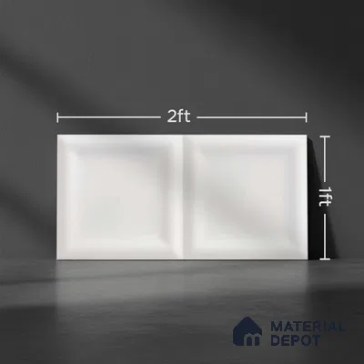 Kitchen Wall Tile TL 05411 Bistro Irish Silver Light 2 ft x 1 ft Ceramic Glossy Finish - 9 mm | Suitable For Kitchen, Bathroom Walls and Backsplashes (Sample)