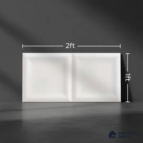 Kitchen Wall Tile TL 05411 Bistro Irish Silver Light 2 ft x 1 ft Ceramic Glossy Finish - 9 mm | Suitable For Kitchen, Bathroom Walls and Backsplashes (Sample)