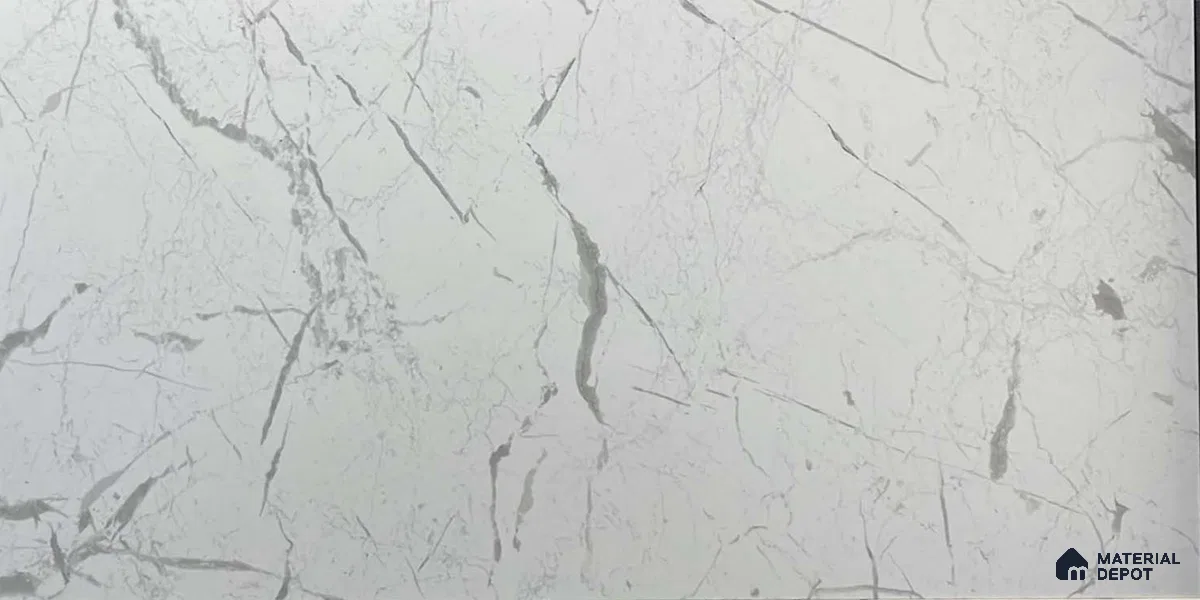 Kitchen Wall Tile TL 05395 B Bistro Marbello White Light 2 ft x 1 ft Ceramic Matte Finish - 9 mm | Suitable For Kitchen, Bathroom Walls and Backsplashes (Sample)
