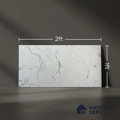 Kitchen Wall Tile TL 05395 B Bistro Marbello White Light 2 ft x 1 ft Ceramic Matte Finish - 9 mm | Suitable For Kitchen, Bathroom Walls and Backsplashes (Sample)