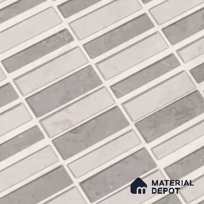 Kitchen Wall Tile TL 05388 B Bistro Mosa Grey Highlighter 2 ft x 1 ft Ceramic Glossy Finish - 9 mm | Suitable For Kitchen, Bathroom Walls and Backsplashes (Sample)