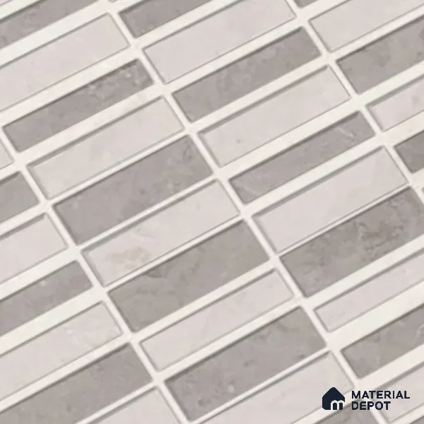 Kitchen Wall Tile TL 05388 B Bistro Mosa Grey Highlighter 2 ft x 1 ft Ceramic Glossy Finish - 9 mm | Suitable For Kitchen, Bathroom Walls and Backsplashes (Sample)