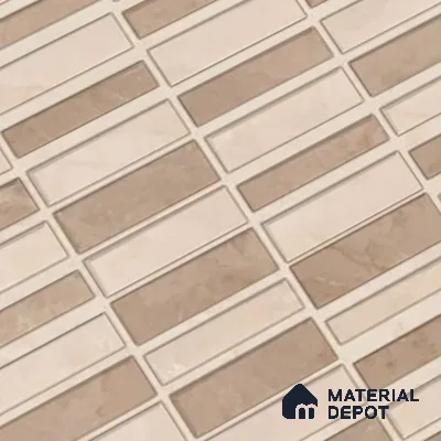 Kitchen Wall Tile TL 05388 C Bistro Mosa Brown Highlighter 2 ft x 1 ft Ceramic Glossy Finish - 9 mm | Suitable For Kitchen, Bathroom Walls and Backsplashes (Sample)