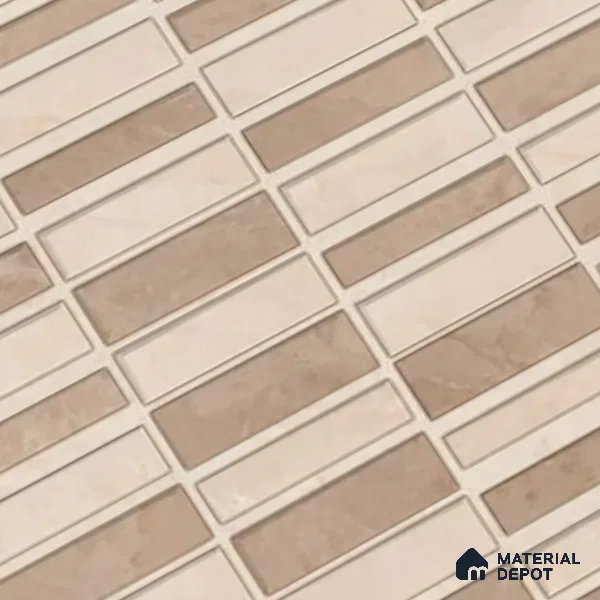 Kitchen Wall Tile TL 05388 C Bistro Mosa Brown Highlighter 2 ft x 1 ft Ceramic Glossy Finish - 9 mm | Suitable For Kitchen, Bathroom Walls and Backsplashes (Sample)