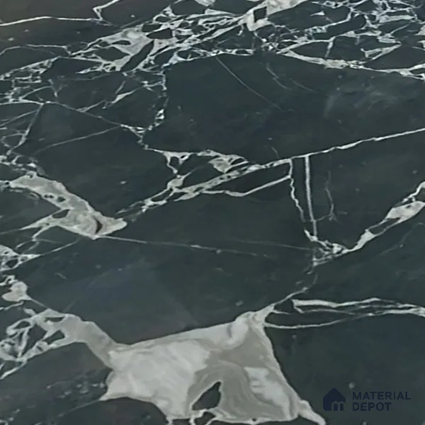 Kitchen Wall Tile TL 05402 Bistro Neolith Black Dark 2 ft x 1 ft Ceramic Glossy Finish - 9 mm | Suitable For Kitchen, Bathroom Walls and Backsplashes (Sample)