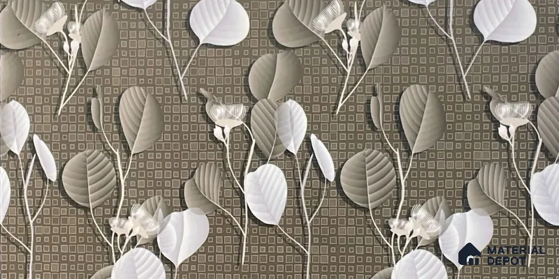 Highlighter Kitchen Wall Tile TL 05405 B Bistro Pulpis Brown Highlighter 2 ft x 1 ft Ceramic Glossy Finish - 9 mm | Suitable For Kitchen, Bathroom Walls and Backsplashes (Sample)