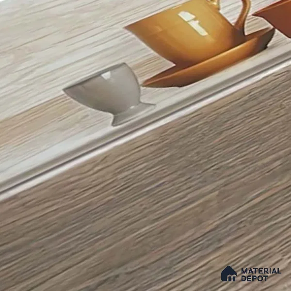 Kitchen Wall Tile TL 05408 B Bistro Teak Brown Highlighter 2 ft x 1 ft Ceramic Matte Finish - 9 mm | Suitable For Kitchen, Bathroom Walls and Backsplashes (Sample)