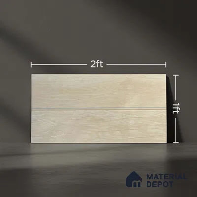 Kitchen Wall Tile TL 05408 C Bistro Teak Brown Light 2 ft x 1 ft Ceramic Matte Finish - 9 mm | Suitable For Kitchen, Bathroom Walls and Backsplashes (Sample)