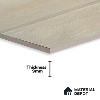 Kitchen Wall Tile TL 05408 C Bistro Teak Brown Light 2 ft x 1 ft Ceramic Matte Finish - 9 mm | Suitable For Kitchen, Bathroom Walls and Backsplashes (Sample)