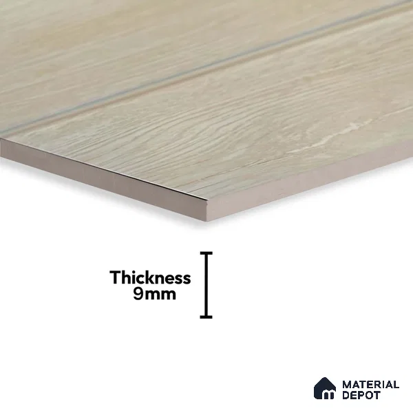 Kitchen Wall Tile TL 05408 C Bistro Teak Brown Light 2 ft x 1 ft Ceramic Matte Finish - 9 mm | Suitable For Kitchen, Bathroom Walls and Backsplashes (Sample)