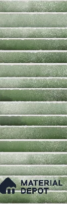 Subway Wall Tile TL 03643 C Snaper Kitkat Green Fern 12 x 4 inch Ceramic Glossy Finish - 8 mm | 16 Random Design | Suitable for Accent / Feature Walls, Bathroom, Kitchen Wall & Backsplashes (Sample)