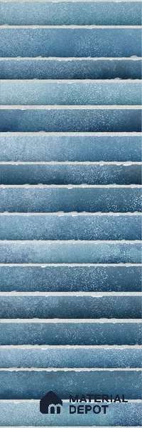 Subway Wall Tile TL 03643 D Snaper Kitkat Blue Ink 12 x 4 inch Ceramic Glossy Finish - 8 mm | 16 Random Design | Suitable for Accent / Feature Walls, Bathroom, Kitchen Wall & Backsplashes