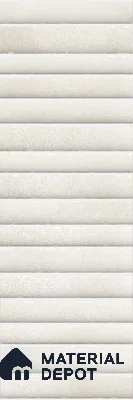 Subway Wall Tile TL 03643 F Snaper Kitkat Snow Soft 12 x 4 inch Ceramic Glossy Finish - 8 mm | 16 Random Design | Suitable for Accent / Feature Walls, Bathroom, Kitchen Wall & Backsplashes
