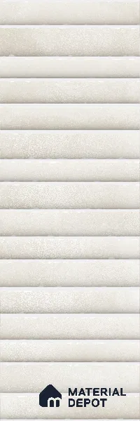 Subway Wall Tile TL 03643 F Snaper Kitkat Snow Soft 12 x 4 inch Ceramic Glossy Finish - 8 mm | 16 Random Design | Suitable for Accent / Feature Walls, Bathroom, Kitchen Wall & Backsplashes
