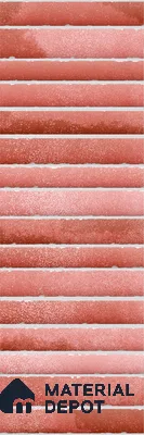 Subway Wall Tile TL 03643 G Snaper Kitkat Rust Terra 12 x 4 inch Ceramic Glossy Finish - 8 mm | 16 Random Design | Suitable for Accent / Feature Walls, Bathroom, Kitchen Wall & Backsplashes (Sample)