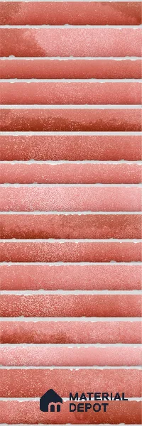 Subway Wall Tile TL 03643 G Snaper Kitkat Rust Terra 12 x 4 inch Ceramic Glossy Finish - 8 mm | 16 Random Design | Suitable for Accent / Feature Walls, Bathroom, Kitchen Wall & Backsplashes (Sample)