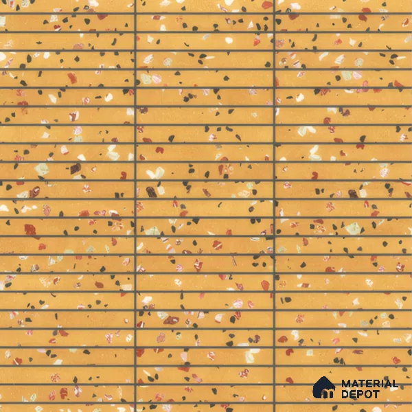 Faux Subway Wall Tile TL 00231 B Kitkat Yellow 1 ft x 1 ft Matte Finish Ceramic Tile - 9 mm | Suitable For Kitchen, Bathroom, Dining Area | Please Expect a Slight Variation of Pattern