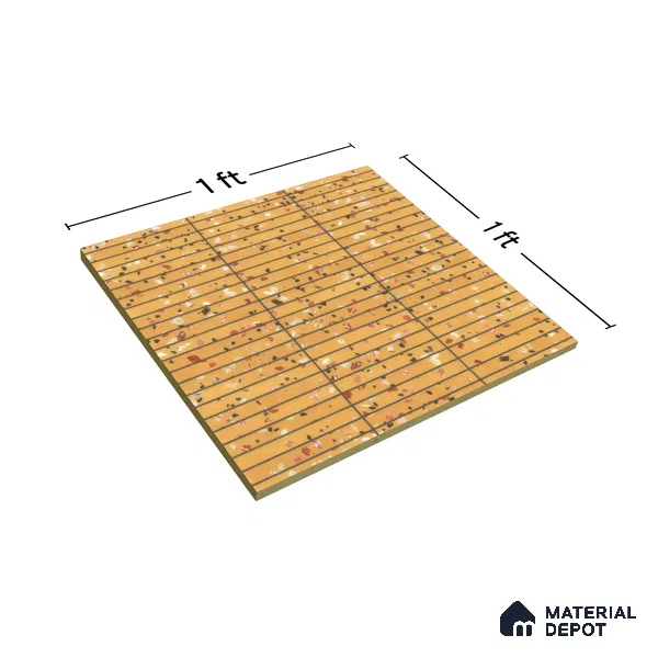Faux Subway Wall Tile TL 00231 B Kitkat Yellow 1 ft x 1 ft Matte Finish Ceramic Tile - 9 mm | Suitable For Kitchen, Bathroom, Dining Area | Please Expect a Slight Variation of Pattern