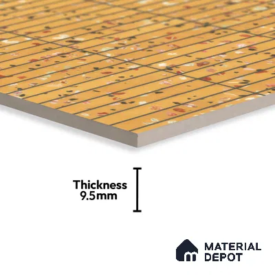 Faux Subway Wall Tile TL 00231 B Kitkat Yellow 1 ft x 1 ft Matte Finish Ceramic Tile - 9 mm | Suitable For Kitchen, Bathroom, Dining Area | Please Expect a Slight Variation of Pattern