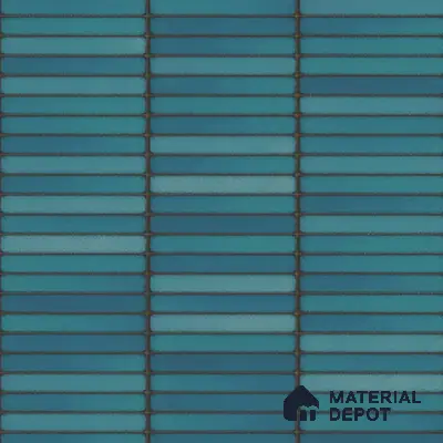 Faux Subway Wall Tile TL 00231 C Kitkat Green 1 ft x 1 ft Matte Finish Ceramic Tile - 9 mm | Suitable For Kitchen, Bathroom, Dining Area | Please Expect a Slight Variation of Pattern