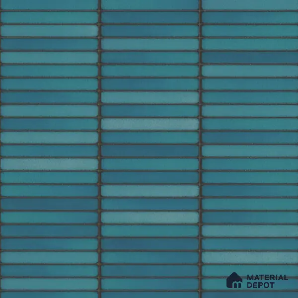 Faux Subway Wall Tile TL 00231 C Kitkat Green 1 ft x 1 ft Matte Finish Ceramic Tile - 9 mm | Suitable For Kitchen, Bathroom, Dining Area | Please Expect a Slight Variation of Pattern