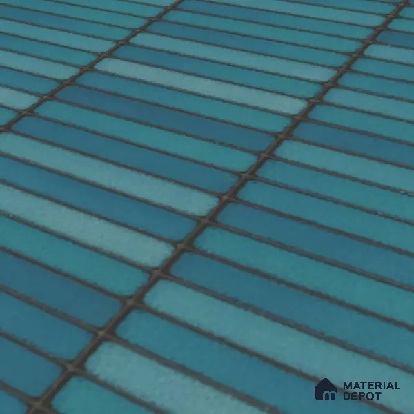 Faux Subway Wall Tile TL 00231 C Kitkat Green 1 ft x 1 ft Matte Finish Ceramic Tile - 9 mm | Suitable For Kitchen, Bathroom, Dining Area | Please Expect a Slight Variation of Pattern