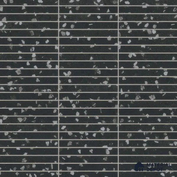 Faux Subway Wall Tile TL 00231 D Kitkat Black 1 ft x 1 ft Matte Finish Ceramic Tile - 9 mm | Suitable For Kitchen, Bathroom, Dining Area | Please Expect a Slight Variation of Pattern