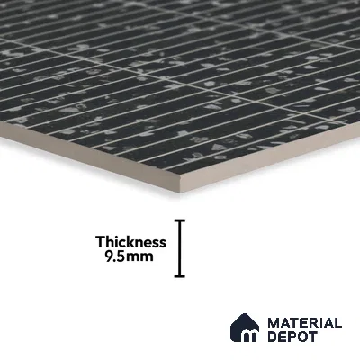 Faux Subway Wall Tile TL 00231 D Kitkat Black 1 ft x 1 ft Matte Finish Ceramic Tile - 9 mm | Suitable For Kitchen, Bathroom, Dining Area | Please Expect a Slight Variation of Pattern