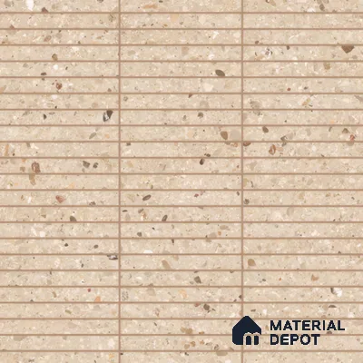 Faux Subway Wall Tile TL 00231 E Kitkat Beige 1 ft x 1 ft Matte Finish Ceramic Tile - 9 mm | Suitable For Kitchen, Bathroom, Dining Area | Please Expect a Slight Variation of Pattern