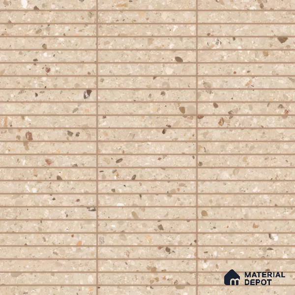Faux Subway Wall Tile TL 00231 E Kitkat Beige 1 ft x 1 ft Matte Finish Ceramic Tile - 9 mm | Suitable For Kitchen, Bathroom, Dining Area | Please Expect a Slight Variation of Pattern