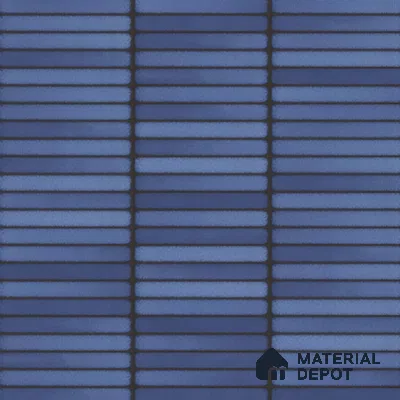 Faux Subway Wall Tile TL 00231 A Kitkat Blue 1 ft x 1 ft Matte Finish Ceramic Tile - 9 mm | Suitable For Kitchen, Bathroom, Dining Area | Please Expect a Slight Variation of Pattern
