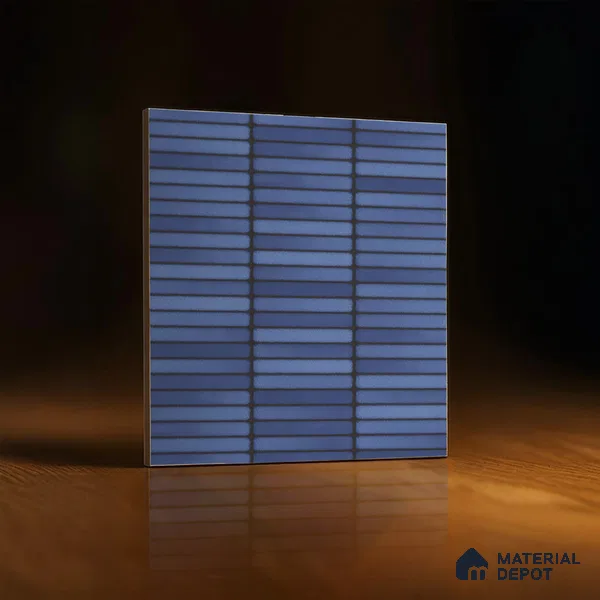 Faux Subway Wall Tile TL 00231 A Kitkat Blue 1 ft x 1 ft Matte Finish Ceramic Tile - 9 mm | Suitable For Kitchen, Bathroom, Dining Area | Please Expect a Slight Variation of Pattern