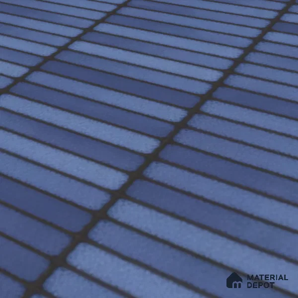 Faux Subway Wall Tile TL 00231 A Kitkat Blue 1 ft x 1 ft Matte Finish Ceramic Tile - 9 mm | Suitable For Kitchen, Bathroom, Dining Area | Please Expect a Slight Variation of Pattern