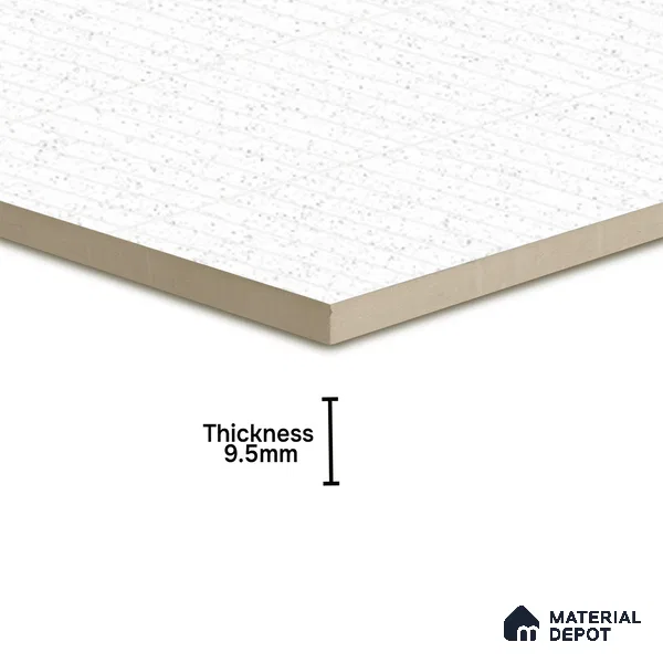 Faux Subway Wall Tile TL 05004 B Cinthia Kitkat Terrazo White 1 ft x 1 ft Ceramic Matte Finish - 9.5 mm | Suitable for Highlighter Walls, Foyer, Bathroom, Kitchen Wall & Backsplashes | Please Expect a Slight Variation of Pattern (Sample)