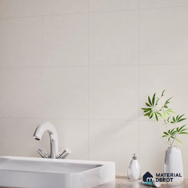 Faux Subway Wall Tile TL 05004 C Cinthia Kitkat Bisque Crema 1 ft x 1 ft Ceramic Matte Finish - 9.5 mm | Suitable for Highlighter Walls, Foyer, Bathroom, Kitchen Wall & Backsplashes (Sample)