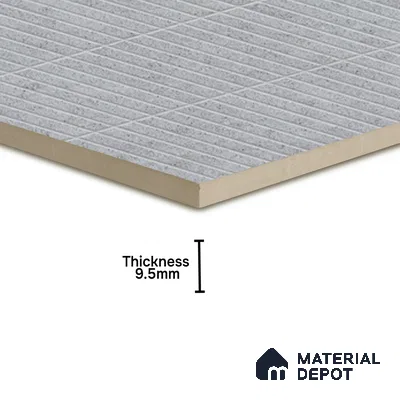 Faux Subway Wall Tile TL 05004 D Cinthia Kitkat Ashen Haze 1 ft x 1 ft Ceramic Matte Finish - 9.5 mm | Suitable for Highlighter Walls, Foyer, Bathroom, Kitchen Wall & Backsplashes | Please Expect a Slight Variation of Pattern (Sample)