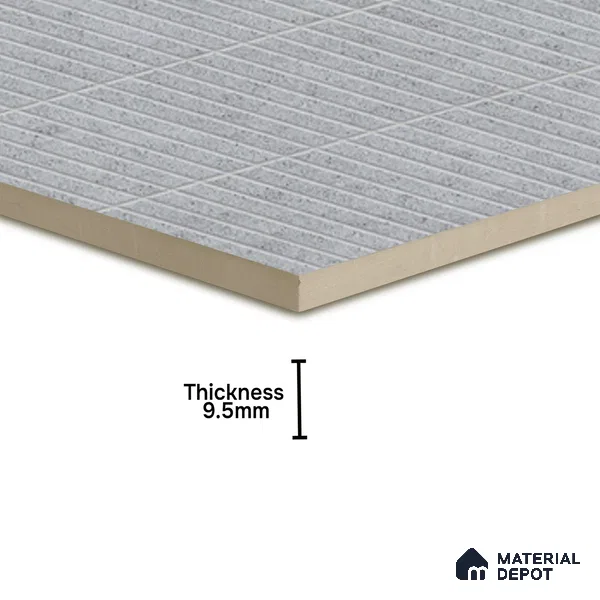 Faux Subway Wall Tile TL 05004 D Cinthia Kitkat Ashen Haze 1 ft x 1 ft Ceramic Matte Finish - 9.5 mm | Suitable for Highlighter Walls, Foyer, Bathroom, Kitchen Wall & Backsplashes | Please Expect a Slight Variation of Pattern (Sample)