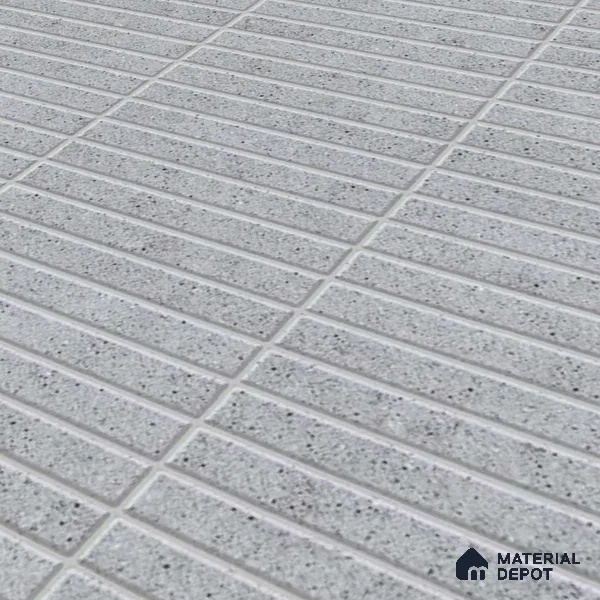 Faux Subway Wall Tile TL 05004 D Cinthia Kitkat Ashen Haze 1 ft x 1 ft Ceramic Matte Finish - 9.5 mm | Suitable for Highlighter Walls, Foyer, Bathroom, Kitchen Wall & Backsplashes | Please Expect a Slight Variation of Pattern (Sample)