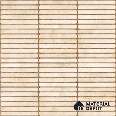Faux Subway Wall Tile TL 05004 F Cinthia Kitkat Crema 1 ft x 1 ft Ceramic Glossy Finish - 9.5 mm | Suitable for Highlighter Walls, Foyer, Bathroom, Kitchen Wall & Backsplashes | Please Expect a Slight Variation of Pattern