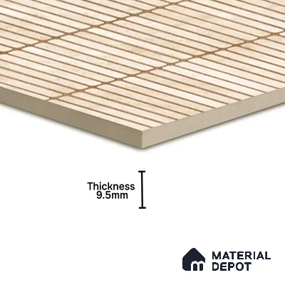 Faux Subway Wall Tile TL 05004 F Cinthia Kitkat Crema 1 ft x 1 ft Ceramic Glossy Finish - 9.5 mm | Suitable for Highlighter Walls, Foyer, Bathroom, Kitchen Wall & Backsplashes | Please Expect a Slight Variation of Pattern