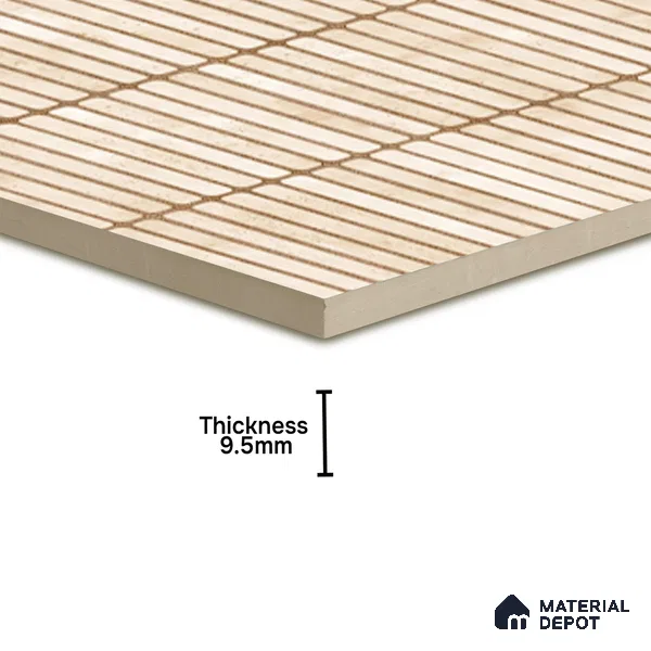 Faux Subway Wall Tile TL 05004 F Cinthia Kitkat Crema 1 ft x 1 ft Ceramic Glossy Finish - 9.5 mm | Suitable for Highlighter Walls, Foyer, Bathroom, Kitchen Wall & Backsplashes | Please Expect a Slight Variation of Pattern
