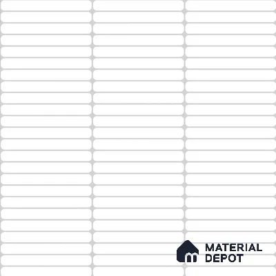 Faux Subway Wall Tile TL 05004 Cinthia Kitkat Moon White 1 ft x 1 ft Ceramic Glossy Finish - 9.5 mm | Suitable for Highlighter Walls, Foyer, Bathroom, Kitchen Wall & Backsplashes | Please Expect a Slight Variation of Pattern