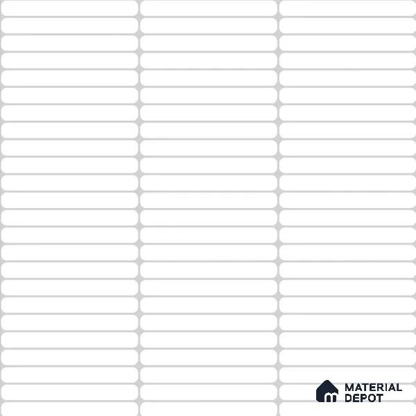 Faux Subway Wall Tile TL 05004 Cinthia Kitkat Moon White 1 ft x 1 ft Ceramic Glossy Finish - 9.5 mm | Suitable for Highlighter Walls, Foyer, Bathroom, Kitchen Wall & Backsplashes | Please Expect a Slight Variation of Pattern