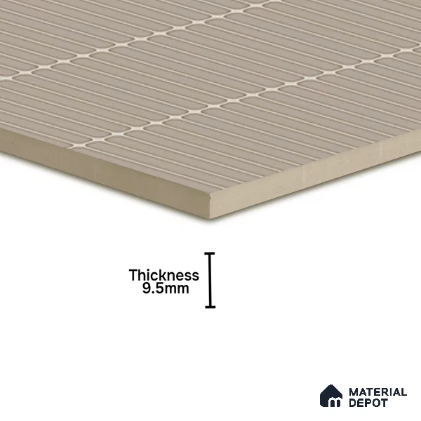 Faux Subway Wall Tile TL 05004 I Cinthia Kitkat Bohemian 1 ft x 1 ft Ceramic Glossy Finish - 9.5 mm | Suitable for Highlighter Walls, Foyer, Bathroom, Kitchen Wall & Backsplashes | Please Expect a Slight Variation of Pattern (Sample)