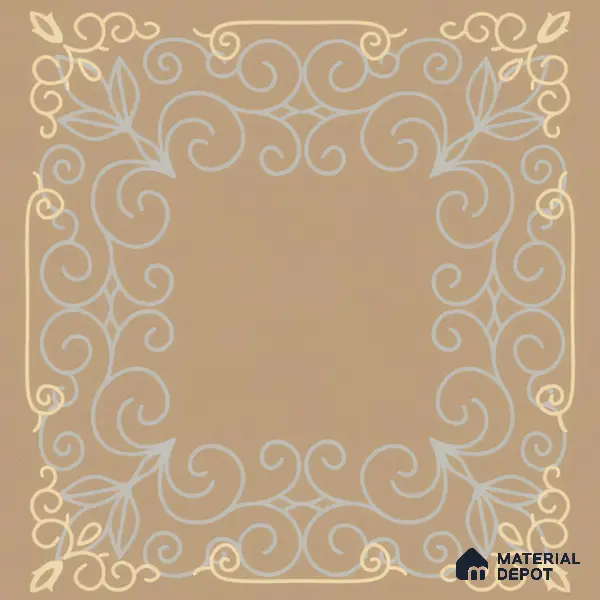 Kitchen Wall Tile TL 00210 A Light Coffee Brown 1 ft x 1 ft Matte Finish Ceramic Tile - 9 mm | Suitable For Kitchen Backsplash | Please Expect a Slight Variation of Pattern