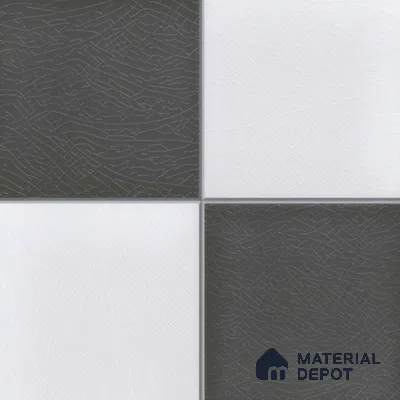 Kitchen Wall Tile TL 00211 A Light Black & White 1 ft x 1 ft Matte Finish Ceramic Tile - 9 mm | Suitable For Kitchen Backsplash | Please Expect a Slight Variation of Pattern