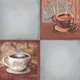 Kitchen Wall Tile TL 00212 B Highlighter 1 Cup & Saucer 1 ft x 1 ft Matte Finish Ceramic Tile - 9 mm | Suitable For Kitchen Backsplash | Please Expect a Slight Variation of Pattern | Image 06
