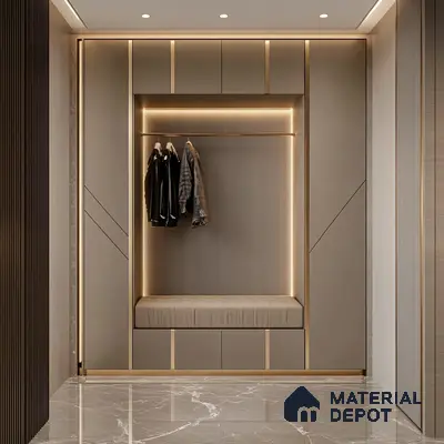 SS 304 L Profile Rose Gold Glossy Finish Edgeline PM 00290 D | 10 ft (2.96 mtr) x 12 mm x 0.8 mm | Suitable for Corner Applications | Adhesive Type Installation | Suitable for Floor & Walls