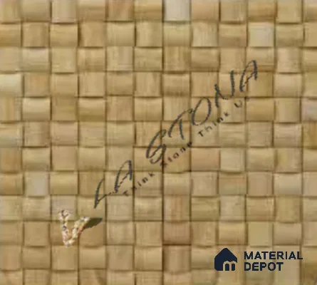 WL 00155 Golden Shell Plain 300 x 300 mm Natural Stone Wall Cladding |  Stone is a Natural Product, Please Expect Variation in Shades